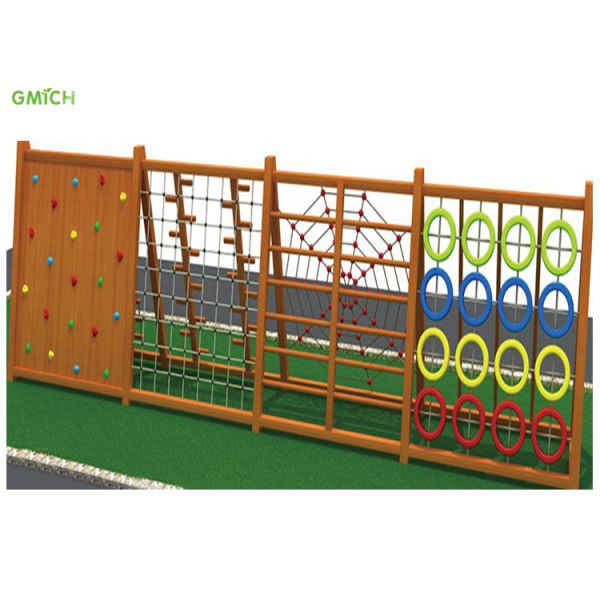Amusement Park Outdoor Wooden Playset Easy Installation 800*150*200CM