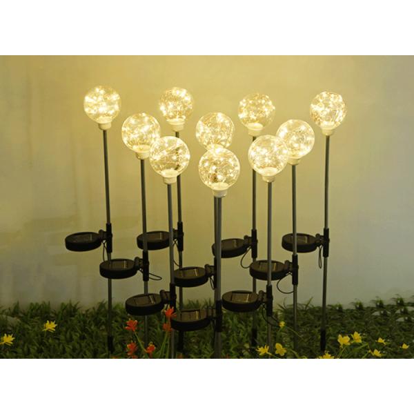 Solar Copper wire ball lights Garden Decoration Plugin Ground Lamp Lawn Lamp
