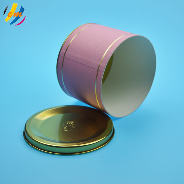diameter 70mm Cardboard Tube Packaging With Metal Tin Plug