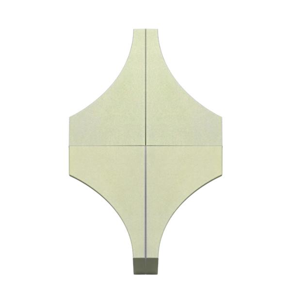 120mm Brass Aluminium Combination 3 Color Cabinet Door Handles