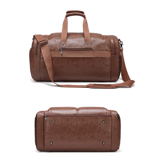 MingLu Custom Logo Большая кожаная сумочка для выходных для мужчин