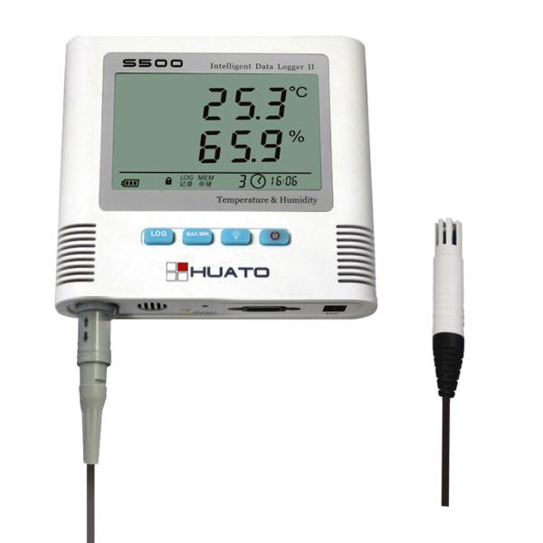 Customized High Temperature Humidity Data Logger Mac Compatible Plastic Material 