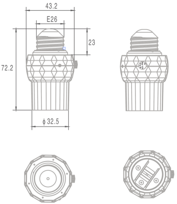 Bulb Holder Control Garden Lighting Passage Lighting Doorway Lighting Parking Lot Automation