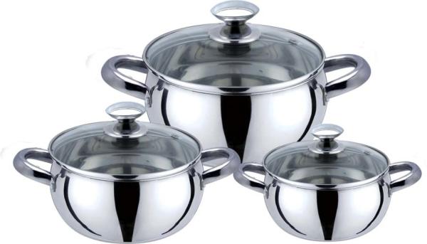 2017 hottest stainless steel cookware set $16cm-18cm-20cm to 26cm cooking pot & kitchenwares
