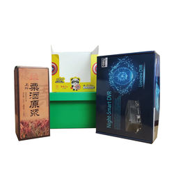 Картон коробки Recyclable подарочной коробки вина упаковывая рифленый