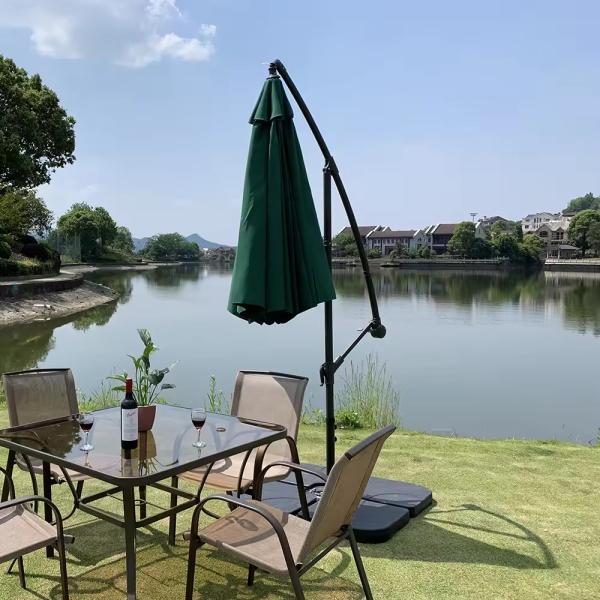 Terrace Garden Big Sun Umbrellas Round and San-2 Design for Outdoor Protection