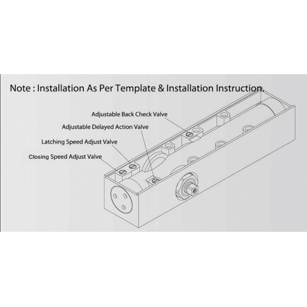 Fire Rated Heavy Duty Door Closer , Eurospec Parallel Arm Door Closer
