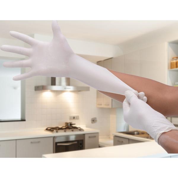 Disposable Non Sterile Latex Examination Gloves Natural White CE/ISO13485