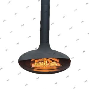 fireplace hotels hanging burning stove forwood  indoor fireplace suspended stove  contemporary  steel