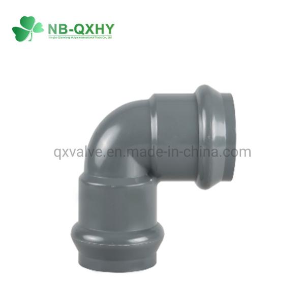 Customizable Wall Thickness PVC Pipe Fitting Plastic 4 Way Tee Lateral Cross Pn10