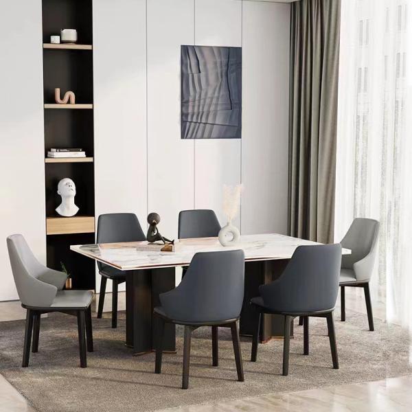 Elevate Edge  Italian Style Dining Chairs  Luxury Half Armrest
