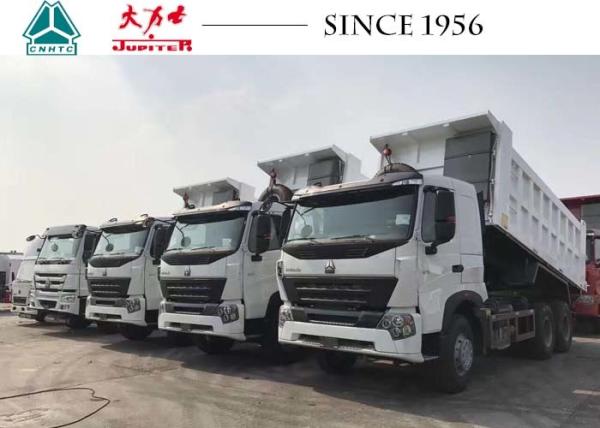 Caminhões basculantes HOWO 6x4 com 10 rodas, reboques basculantes de aço com capacidade de 10-20m³