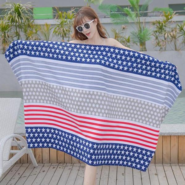 Customized Size And Design Microfibre Towel Swimming For Beach And Bath