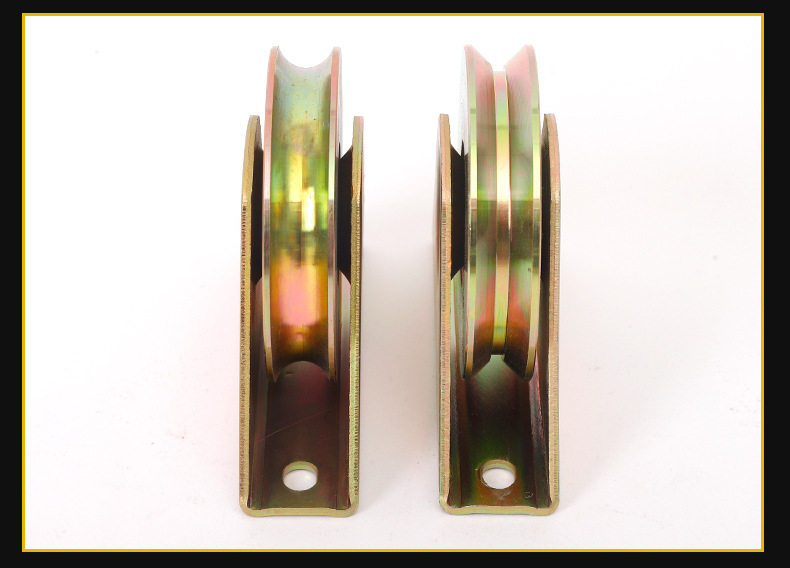 Xiongfeng XF-VU40 Color Steel V-Shaped Rail Wheel Sliding Door Thickened Support Strong Load Bearing Screw Installation Flexible