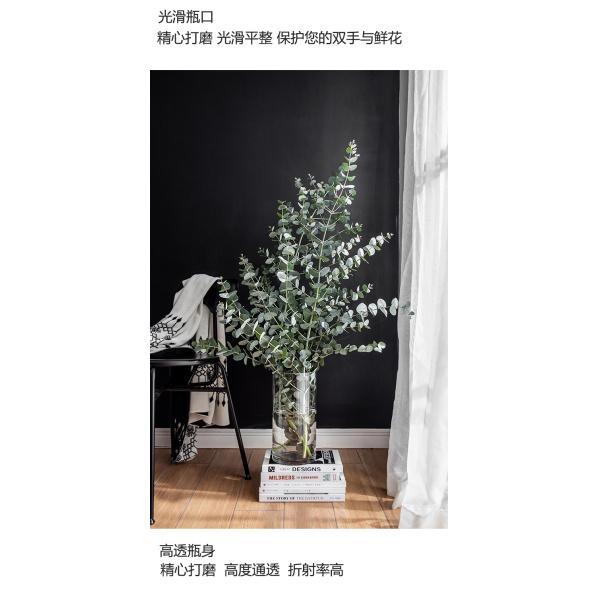 Minimalist 60cm High Tall Glass Vases The Perfect Combination of Style and Function