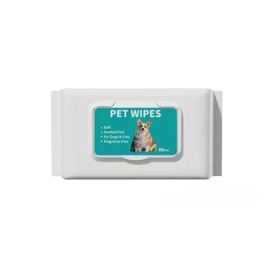 OEM ODM Soft Pet Wet Wipes para limpeza de cães Pão Face Eye