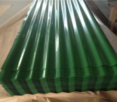 RMP PPGL Green Galvalume Painted Corrugated Metal Roofing sheets Dx51D 0.35mm