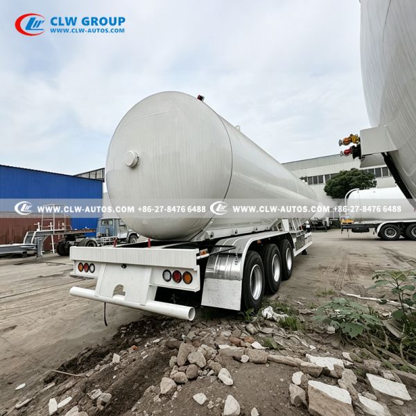 59.5CBM 3 Axle LPG Tank Semi Trailer For Nigeria