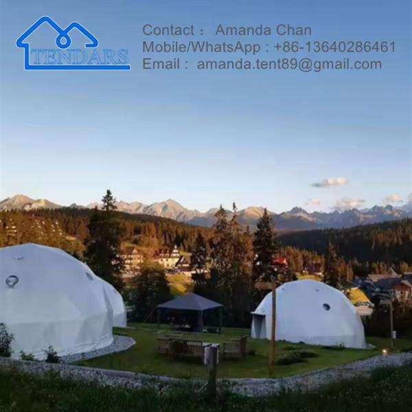 Waterproof,Fireproof,Sunproof Igloo Winter Dome Hotel Tent Geodesic Tent For Outdoor Camping
