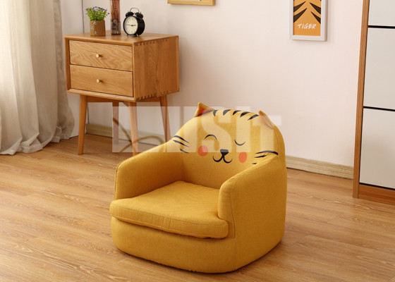Modern Cute Kids Toddler Lounge Chair Fabric Upholstered Cat / Dog / Bear Sofa