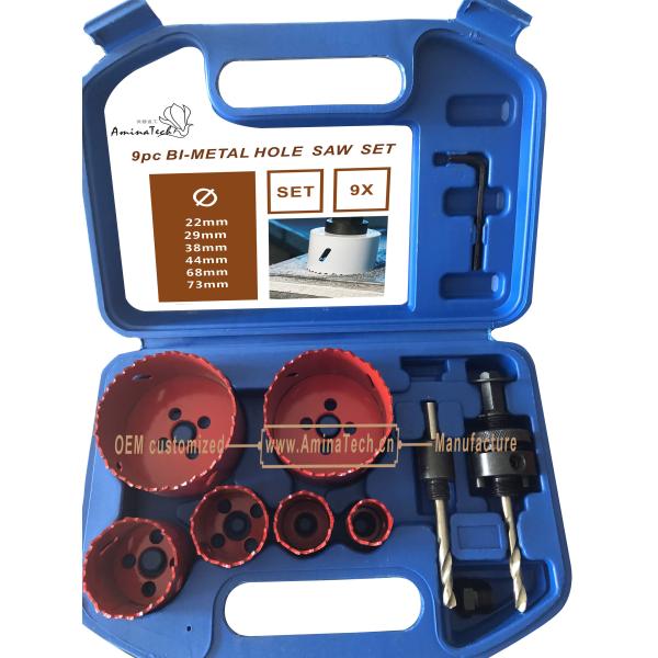 9PC Bi-Metal Hole Saw Kit,Power Tools,Drill Bits