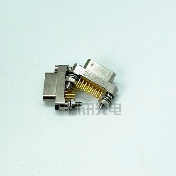 J30jzxpn15tjnap01 Aerospace 15-Core Straight Pin Through-Hole Connector.