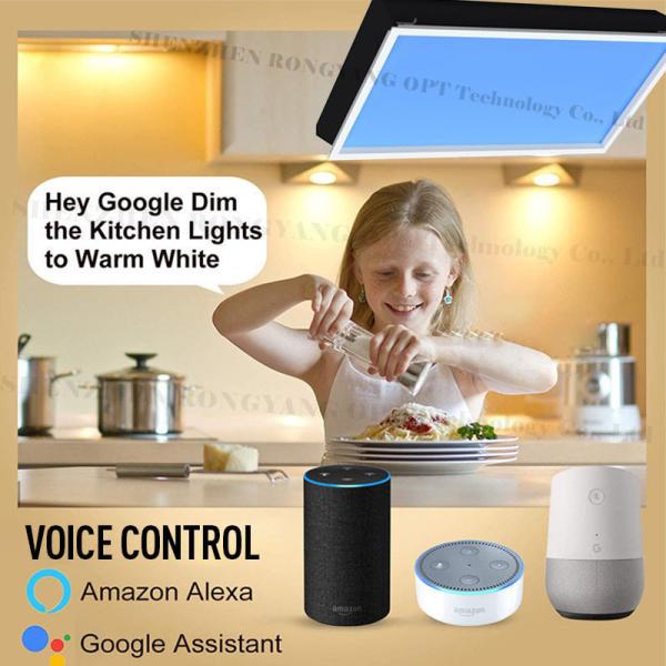 Luz falsa del tragaluz del control 90Ra de Tuya, tragaluz falso cuadrado 600x600 LED