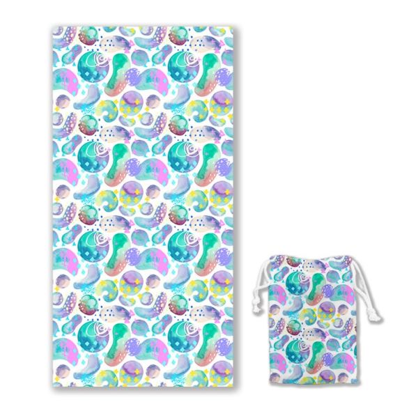 Quick-Dry Sand-Free Feature Soft Towel Cartoon Custom Beach Towel