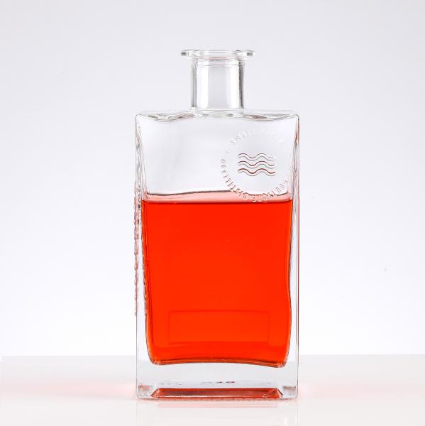 Garrafa de vidro congelado de 500 ml para decoração industrial da casa Garrafa de licor