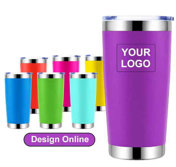 20 OZ Stainless Steel Insulated Wine Tumbler Sustainable Powder Coated