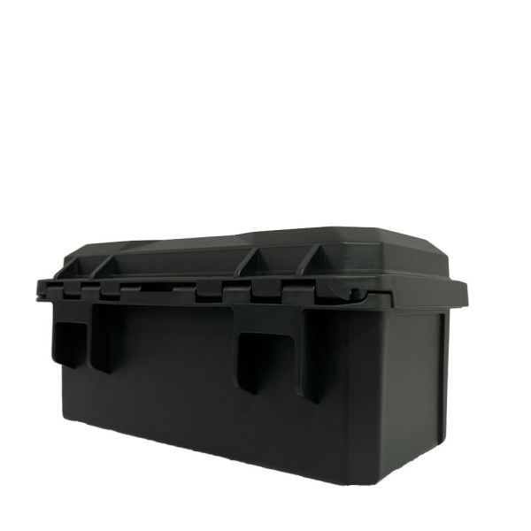 Heavy Duty Tool Box with 304 Stainless Steel Chain Two-Stage Locking System and Ergonomic Structure