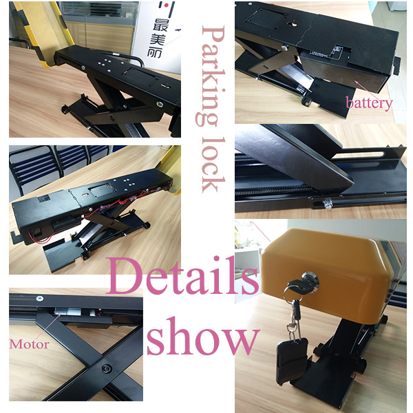 Waterproof IP54 A3 Steel 305mm Lifting Car Parking Lock