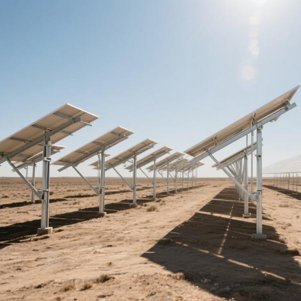 Soportes de montaje solar de acero galvanizado en caliente para centrales fotovoltaicas a gran escala y de gran utilidad