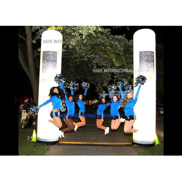 Цилиндр СИД РГБ раздувной украшение музыкального фестиваля светлой башни воздушного шара 162 ватт