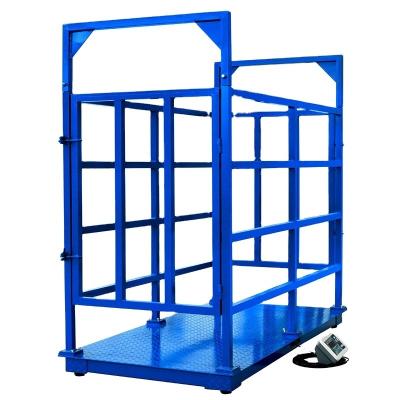 Balance de pesage pour élevage avec panneau texturé, 2000 kg, en acier au carbone, pour animaux d'élevage, avec une précision de 500 g et support OEM ODM