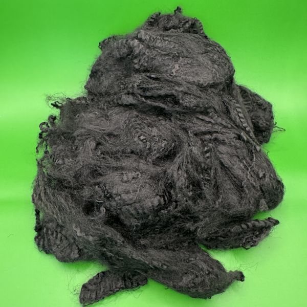 4D 51mm Low Melt Polyester Fiber Virgin Black Custom Size for Car Seat Cushion Headrest Auto Interior Upholstery Filling