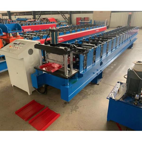 Galvanized Steel Coating Roof Panel Roll Forming Machine 380V High Speed 5.5kw