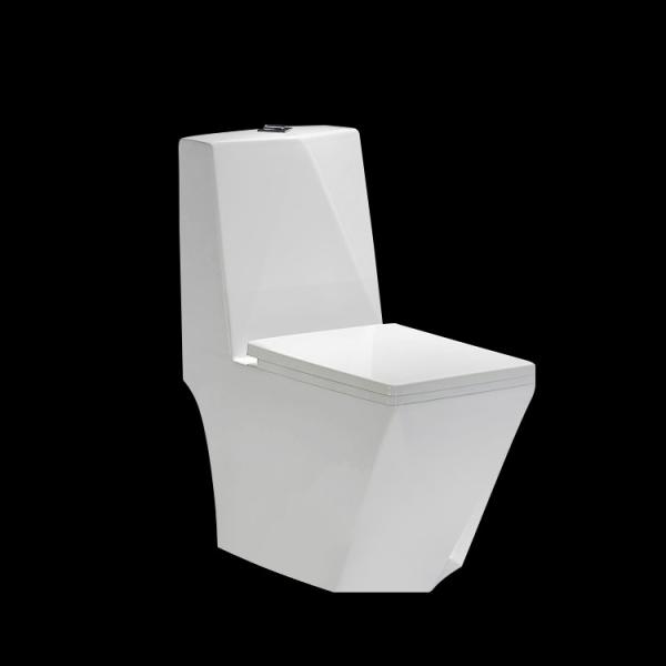 Wc 680x375x830mm cerâmicos brancos de Diamond Shape Conjoined Toilet