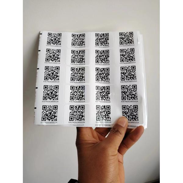Kiss Cut Different Sizes Custom Smart Qr Sticker Labels Stickers