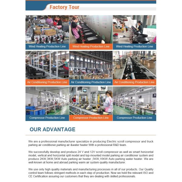 1000W-5000W Portable Truck Cabin Parking Heater / 4 Holes 12v 5kw Diesel Air Heater