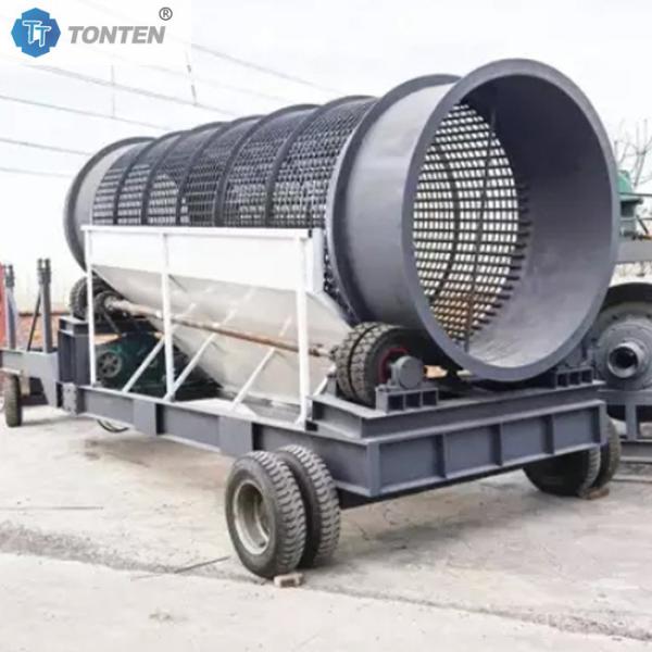 シャフトのないドラムスクリーン 鉱山 石バライト砂スクリーニングマシン