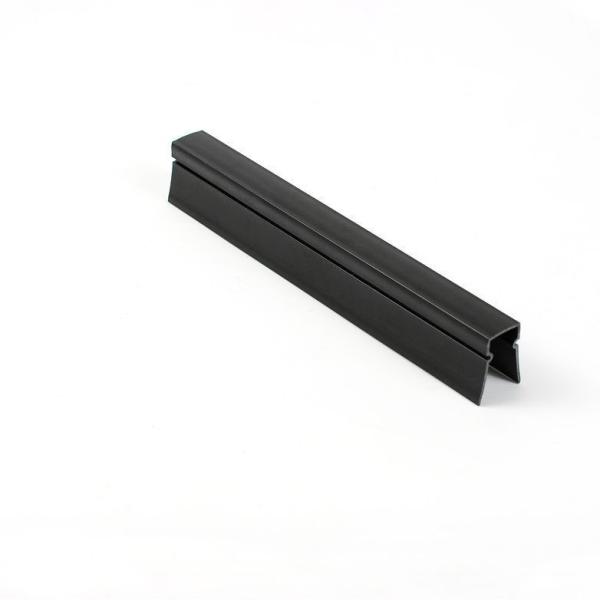 Soundproof Plastic Cover Strip Door Bottom Garage Door Weather Seal Black Profile Customized