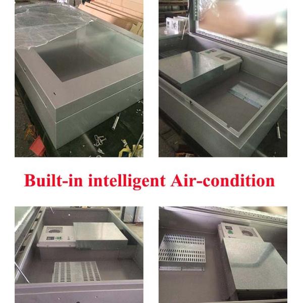 AC 108V - 240V Outdoor LCD Display Vertical Digital Signage Metal Enclosure