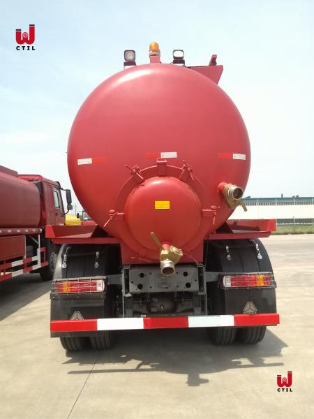 Caminhão jorrando de limpeza do esgoto cúbico do petroleiro 35 da água de esgoto de Sinotruk
