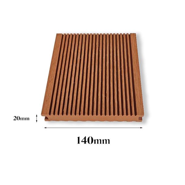 Pool WPC Decking Double Sided Groove Anti Slip Outdoor Flooring Wellness Area