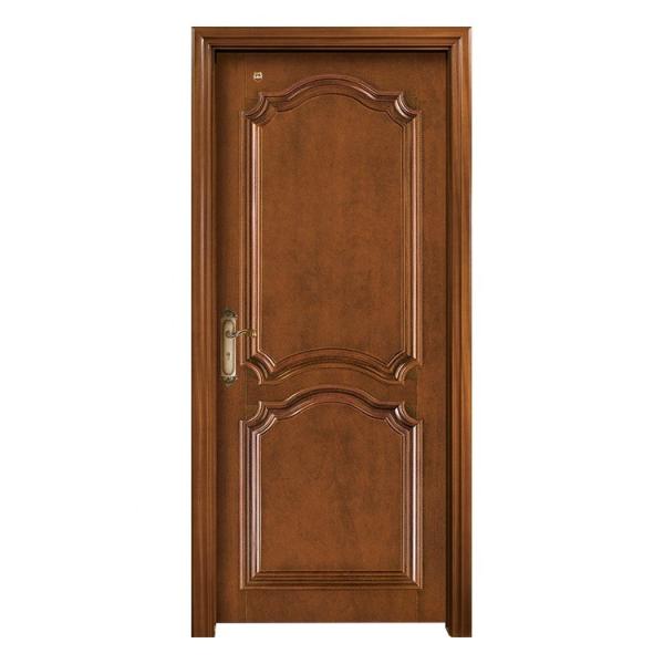 Waterproof Finished Surface Solid Wood Entrance Doors 125cm Length OEM