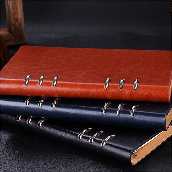 Business gift - Manufacture loose-leaf notebooks 6 ring binder leather agenda LN-005