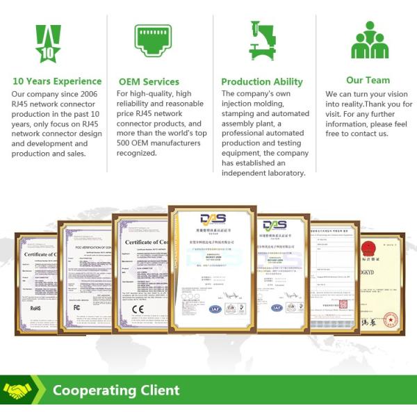 RJ45 8P8C Crystal Headband Shielded Copper Shell RJ45 Male Head DGKYDRJ451188F1A1Y1W041