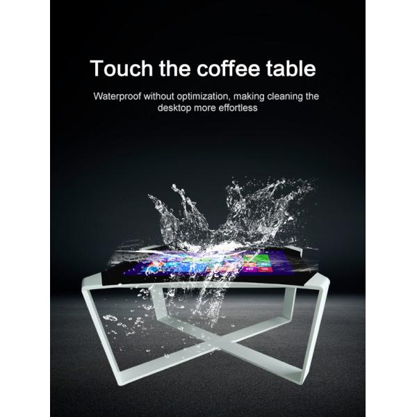 Smart Home Interactive Touch Screen Table For Capacitive Coffee Shop Advertising Kiosks Display Table