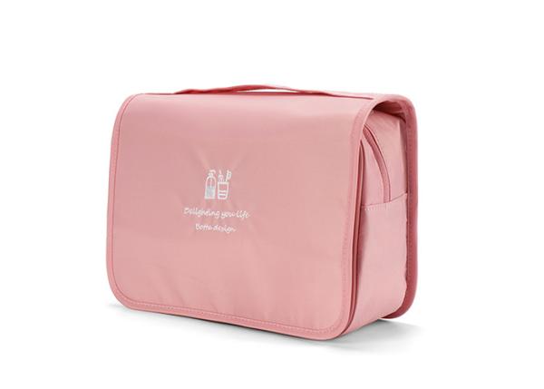 Portable Inserted Shockproof Travel Organizer Bag Folding Customized Logo With Hook